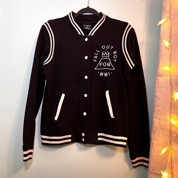 Official FALL OUT BOY Varsity Jacket Merch - Picture 3 of 6